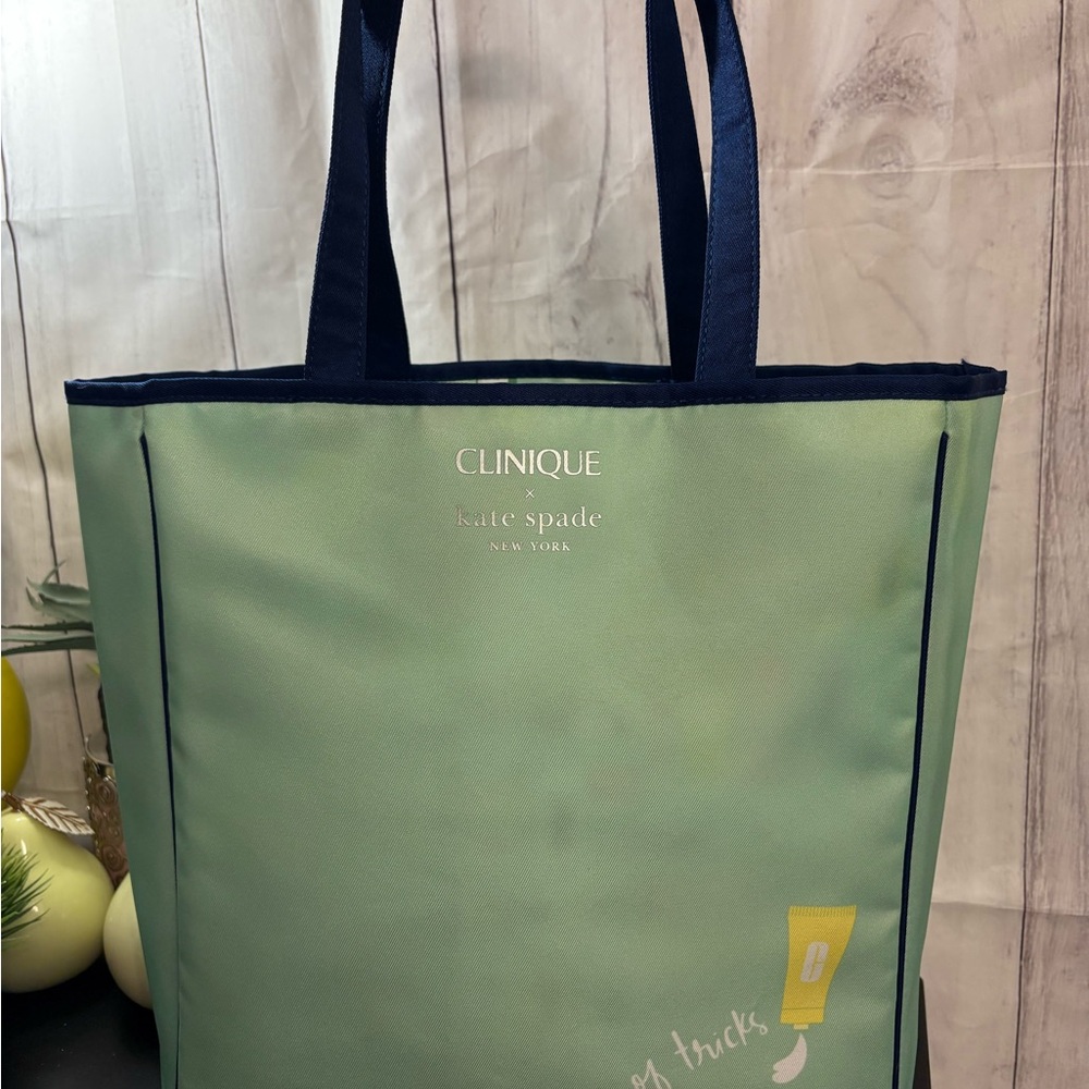 Clinique Kate Spade Green Tote Bag